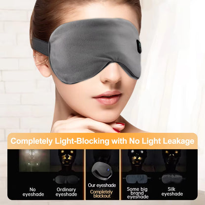 Cordless Heated & Vibrating Eye Massager Mask with NTC Smart Thermal Control