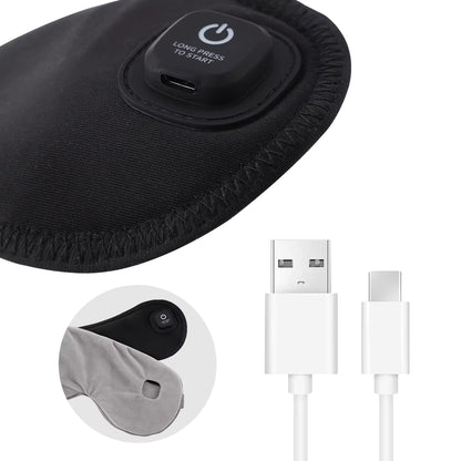 Cordless Heated & Vibrating Eye Massager Mask with NTC Smart Thermal Control